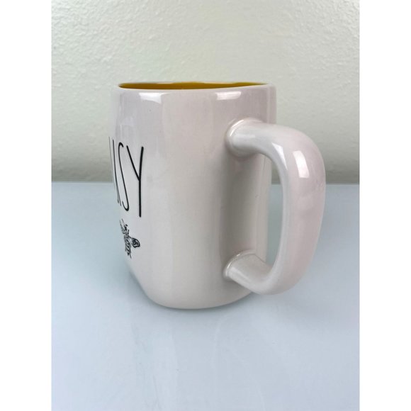 Rae Dunn Busy Bee Graphic Ceramic Coffee Mug, Yellow Center, Kitchen Dining Gift - Picture 3 of 9